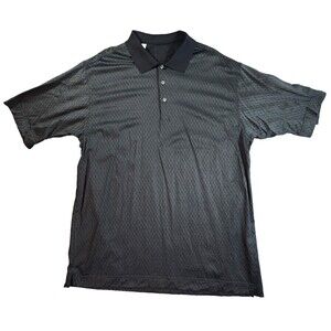 Cutter & Buck Men’s XL Toyota Financial Logo Black Polo Mercerized Cotton